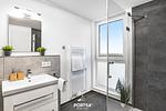 Badezimmer - Ferienwohnung Hafen Loft Olpenitz - Top-Hundeurlaub