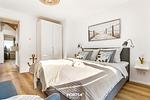 Schlafzimmer - Ferienwohnung Hafen Loft Olpenitz - Top-Hundeurlaub