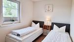 Schlafzimmer - Schwedenhaushälfte "Küstenliebe" in Sehlendorf an der Ostsee - Top-Hundeurlaub