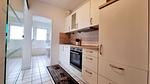Küche / Küchenzeile - Ferienwohnung "Baltic Sunset" in 1. Reihe zum Ostseestrand - Top-Hundeurlaub