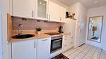 Küche / Küchenzeile - Ferienwohnung "Baltic Sunset" in 1. Reihe zum Ostseestrand - Top-Hundeurlaub