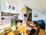 Wohnzimmer - Ferienwohnung "Himmel und Meer" 1. Reihe in Kalifornien - Top-Hundeurlaub