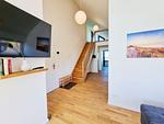 Wohnzimmer - Ferienwohnung "Himmel und Meer" 1. Reihe in Kalifornien - Top-Hundeurlaub