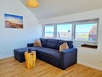 Wohnzimmer - Ferienwohnung "Himmel und Meer" 1. Reihe in Kalifornien - Top-Hundeurlaub