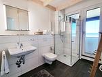 Badezimmer - Ferienwohnung "Himmel und Meer" 1. Reihe in Kalifornien - Top-Hundeurlaub