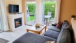 Wohnzimmer - Ferienwohnung "Baltic Sunrise" mit Garten an der Ostseeküste - Top-Hundeurlaub