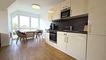 Küche / Küchenzeile - Ferienwohnung "Ostseebude 11" am Schönberger Strand - Top-Hundeurlaub