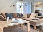 Wohnzimmer mit Sofaecke - Wohnung 19 - Top-Hundeurlaub