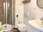 Badezimmer mit Dusche - Wohnung 19 - Top-Hundeurlaub