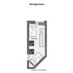 Grundriss Dachgeschoss - Wohnung 19 - Top-Hundeurlaub