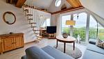 Wohnzimmer - Ferienwohnung "Achtern Diek 4" 1. Reihe an der Ostseeküste - Top-Hundeurlaub
