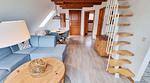 Wohnzimmer - Ferienwohnung "Achtern Diek 4" 1. Reihe an der Ostseeküste - Top-Hundeurlaub
