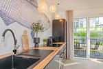 Küche / Küchenzeile - Ferienwohnung Blaubarschbude - Top-Hundeurlaub