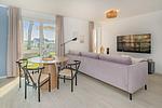 Wohnzimmer - Ferienwohnung Blaubarschbude - Top-Hundeurlaub