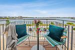 Balkon - Ferienwohnung LangeBank mit Hafenblick, App. 1, Olpenitz - Top-Hundeurlaub