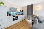 Küche / Küchenzeile - Ferienwohnung LangeBank mit Hafenblick, App. 1, Olpenitz - Top-Hundeurlaub
