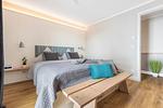 Schlafzimmer - Ferienwohnung LangeBank mit Hafenblick, App. 1, Olpenitz - Top-Hundeurlaub