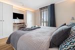 Schlafzimmer - Ferienwohnung LangeBank mit Hafenblick, App. 1, Olpenitz - Top-Hundeurlaub