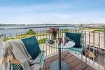 Balkon - Ferienwohnung LangeBank mit Hafenblick, App. 1, Olpenitz - Top-Hundeurlaub