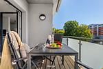Balkon - Ferienwohnung Küstenglück Damp - Top-Hundeurlaub