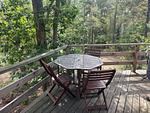 Terrasse der Waldhütte Hus Sinnermåla mitten in der Natur - Hus Sinnermåla - Top-Hundeurlaub