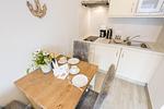 Küche / Küchenzeile - Haus Norderstrasse 61, Whg. 8 - Top-Hundeurlaub