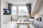 Wohnzimmer - Haus Norderstrasse 61, Whg. 8 - Top-Hundeurlaub