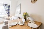 Wohnzimmer - Haus Norderstrasse 61, Whg. 8 - Top-Hundeurlaub