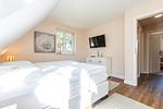 Schlafzimmer - Haus Grenzkrug, Haushälfte 4a - Top-Hundeurlaub