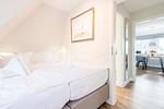 Schlafzimmer - Haus Weesterhuk Whg. 10 - Top-Hundeurlaub