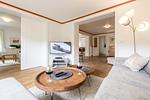 Wohnzimmer - Haus Norderstraße 77 - Top-Hundeurlaub