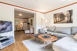 Wohnzimmer - Haus Norderstraße 77 - Top-Hundeurlaub