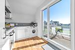 Küche / Küchenzeile - Ferienwohnung Haus Seepferdchen Olpenitz - Top-Hundeurlaub