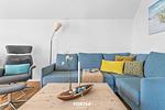 Wohnzimmer - Ferienwohnung Haus Seepferdchen Olpenitz - Top-Hundeurlaub