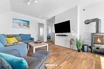 Wohnzimmer - Ferienwohnung Haus Seepferdchen Olpenitz - Top-Hundeurlaub