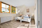 Schlafzimmer - Ferienwohnung Kleine Welle Schönberger Strand - Top-Hundeurlaub