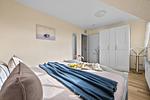 Schlafzimmer - Ferienwohnung Kleine Welle Schönberger Strand - Top-Hundeurlaub
