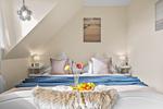 Bett - Ferienwohnung Kleine Welle Schönberger Strand - Top-Hundeurlaub