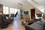 Wohnzimmer - Residenz Laguna Fewo 15 - Top-Hundeurlaub