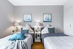 Schlafzimmer - Ferienwohnung Strandperle, App. 3 Olpenitz - Top-Hundeurlaub