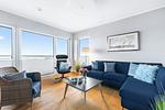 Wohnzimmer - Ferienwohnung Strandperle, App. 3 Olpenitz - Top-Hundeurlaub
