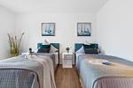 Schlafzimmer - Ferienhaus Kaptains Strandhuus Olpenitz - Top-Hundeurlaub