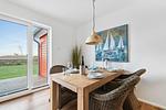 Wohnzimmer - Ferienhaus Kaptains Strandhuus Olpenitz - Top-Hundeurlaub