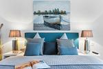 Schlafzimmer - Ferienhaus Kaptains Strandhuus Olpenitz - Top-Hundeurlaub