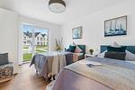 Schlafzimmer - Ferienhaus Kaptains Strandhuus Olpenitz - Top-Hundeurlaub