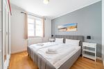 Schlafzimmer 1 mit Doppelbett - Binz - WE Prorer Wiek 1 - Top-Hundeurlaub