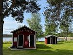 Kleines Gartenhaus beim Ferienhaus Sillys Hus in Hjältevad - Syllis Hus - Top-Hundeurlaub