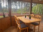 Wintergarten mit Essbereich im Ferienhaus Sillys Hus - Syllis Hus - Top-Hundeurlaub