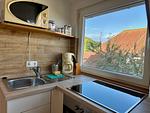 Küche / Küchenzeile - Ferienwohnung 1 - Seeseite - Top-Hundeurlaub