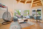 Ferienhaus Nordlichter - Kugelhaus am Tollensesee - offen gestalteter Wohnbereich - Nordlichter - Top-Hundeurlaub